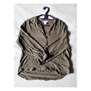 Longsleeve kaki blouse